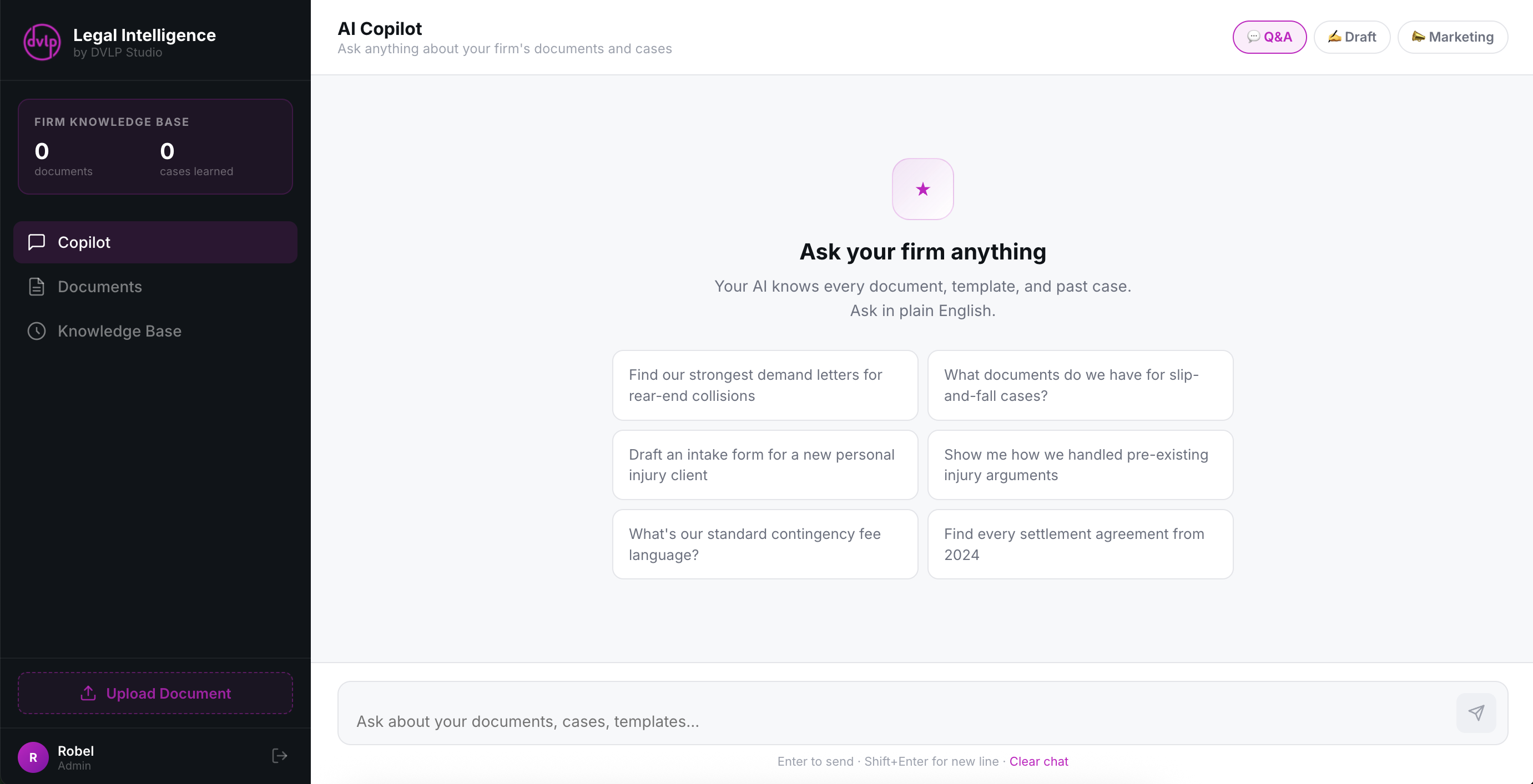 Legal Intelligence Dashboard